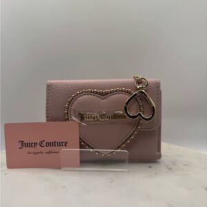 Juicy Couture Pink Wallet with Heart Charm NWT